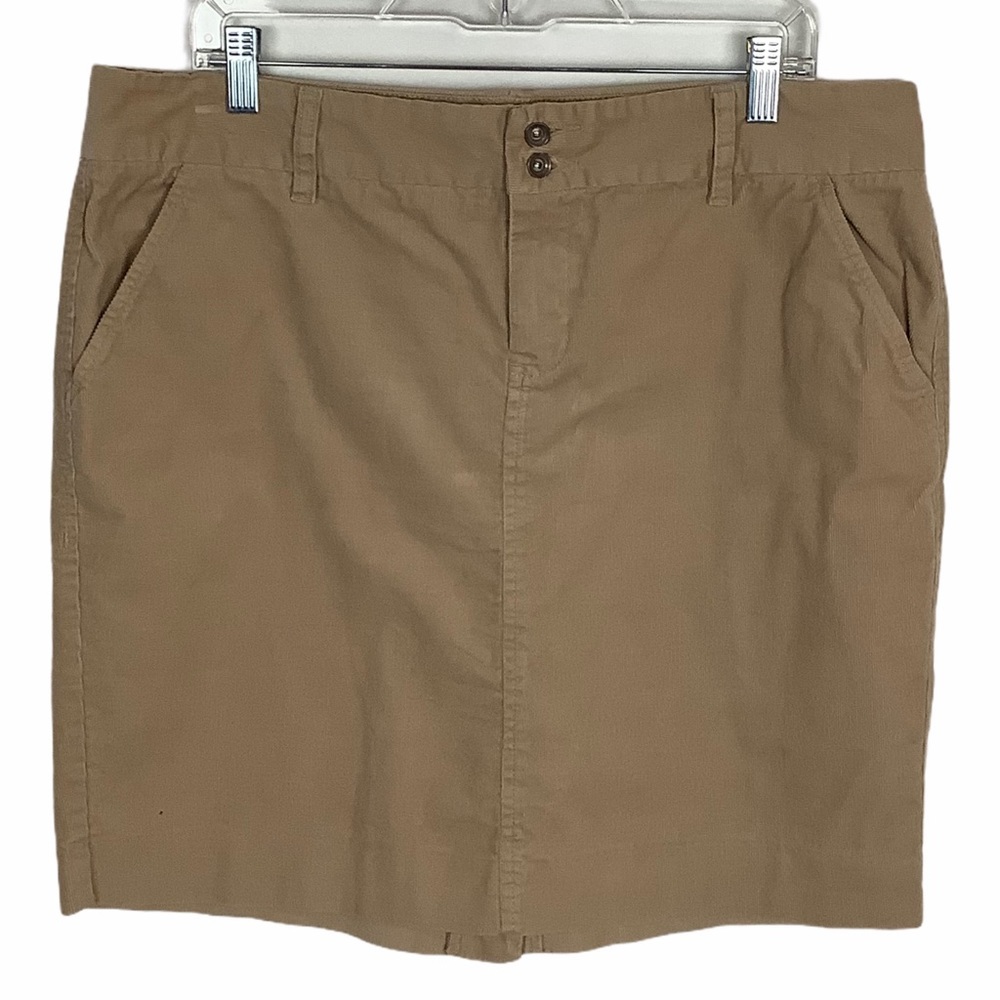 Old Navy‎ skirt tan corduroy Size 14 pockets